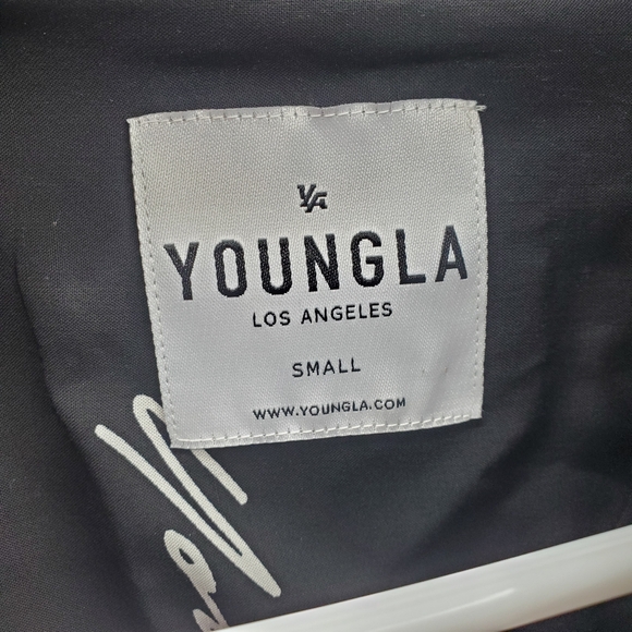 YoungLA Scarface Viscose Button Up Shirt Mens Size Small Black Model 804 - Picture 2 of 9